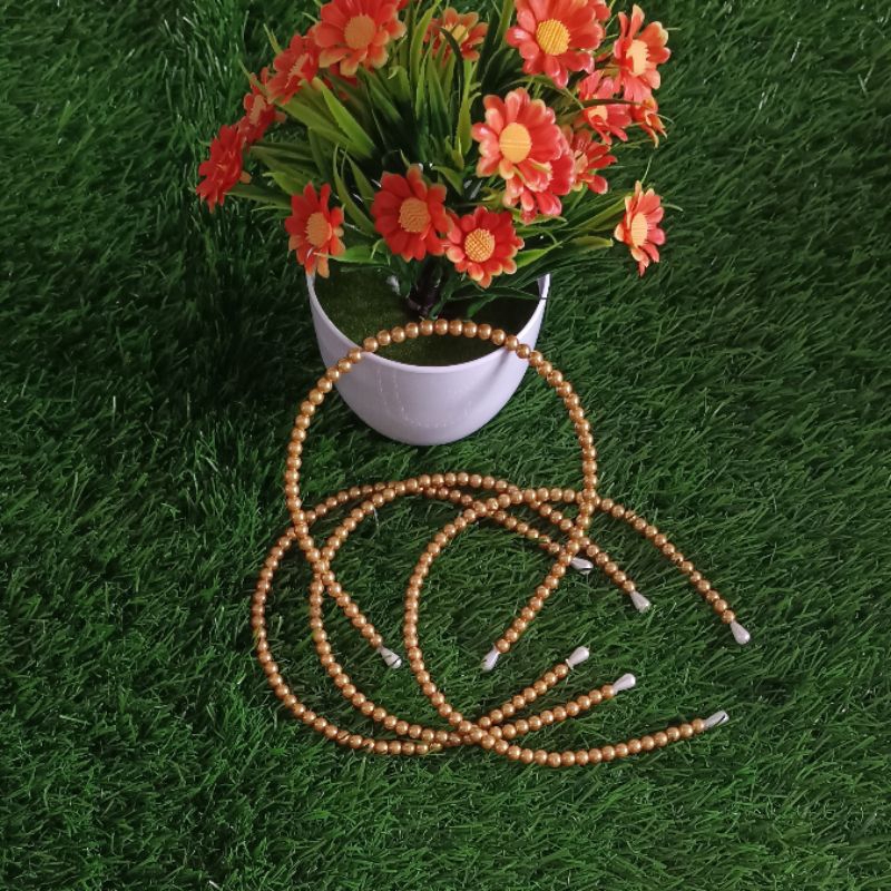 bando mutiara gold series bandana terbaru