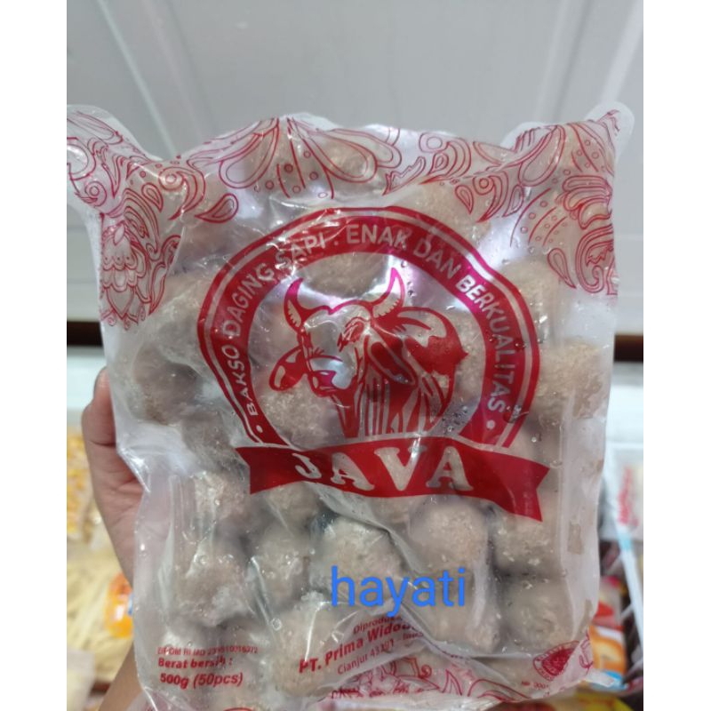 java bakso sapi 500 grm frozen food