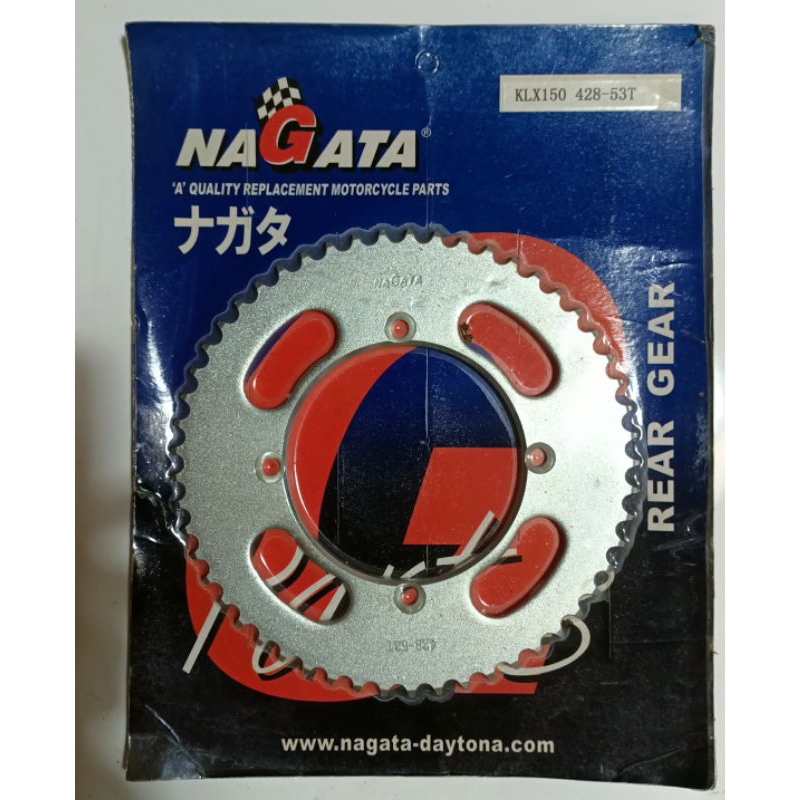 GEAR SET KLX150 GEAR BLK NAGATA 428 51/52/53/54/55/ GEAR DPN NAGATA DVX 13/14/15T.RANTE DAYTONA HITA