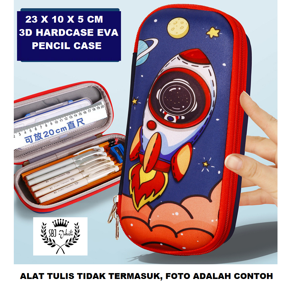 Kotak pensil seperti smiggle model 3D Hardcase Waterproof Tempat Pensil HARGA PROMO !!!