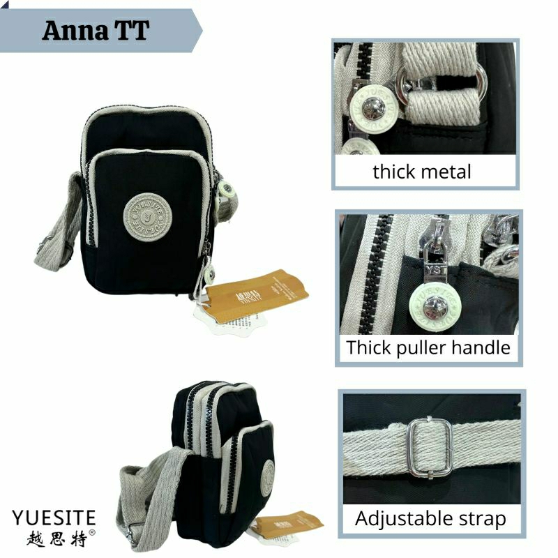 YUESITE ANNA TT TAS SELEMPANG HP WANITA SMALL SLINGBAG IMPORT ANTI AIR