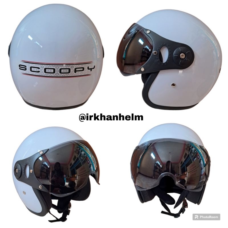 Helm Scoopy Putih Pilot SNI