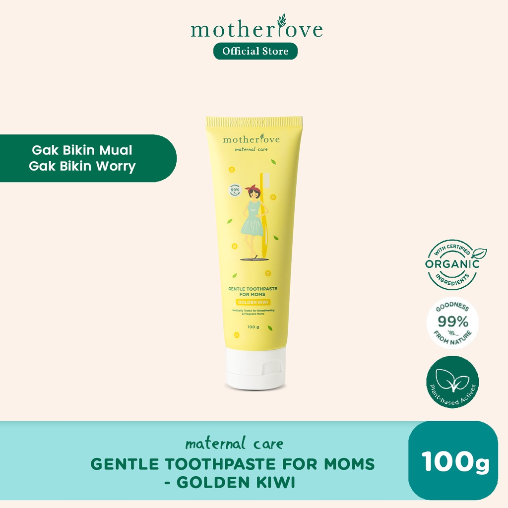 Motherlove Gentle Toothpaste Golden Kiwi - Pasta Gigi Bumil Anti Mual