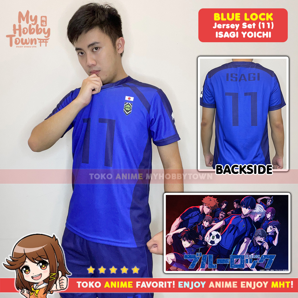 Kostum Jersey Blue Lock No. 11 Yoichi Isagi Anime Cosplay