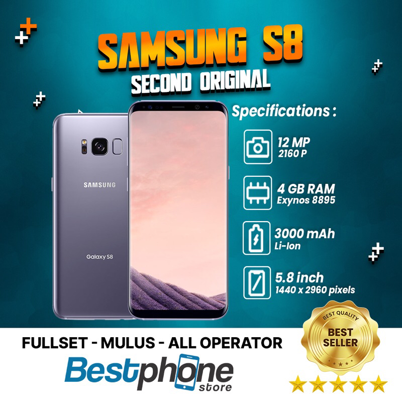 Samsung Galaxy S8 64 Samsung Second Original 100% Terawat Fullset