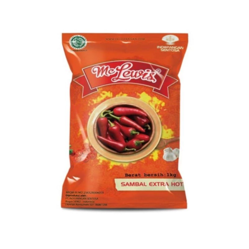 

Mc Lewis Saus Sambal Extra Hot 1kg