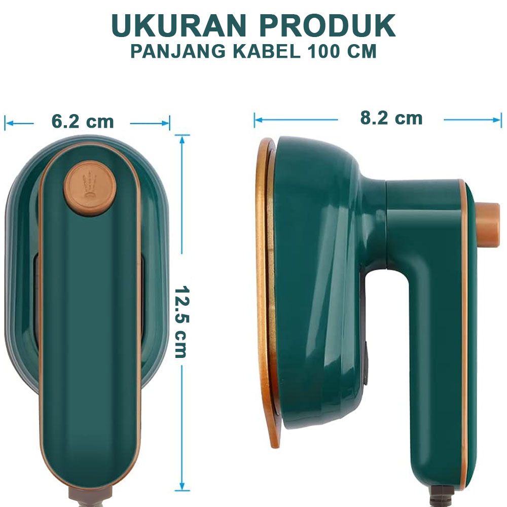 Mini Electric Iron Rotateable Bisa Berputar Arah Portable Travel Friendly MY011 - Setrika Uap Mini Putar