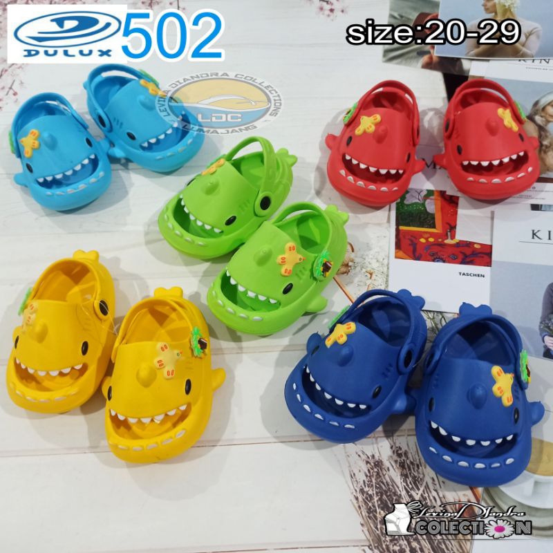 SANDAL SELOP BAIM KARET EVA TALI DLX BABY SHARK(20-25)