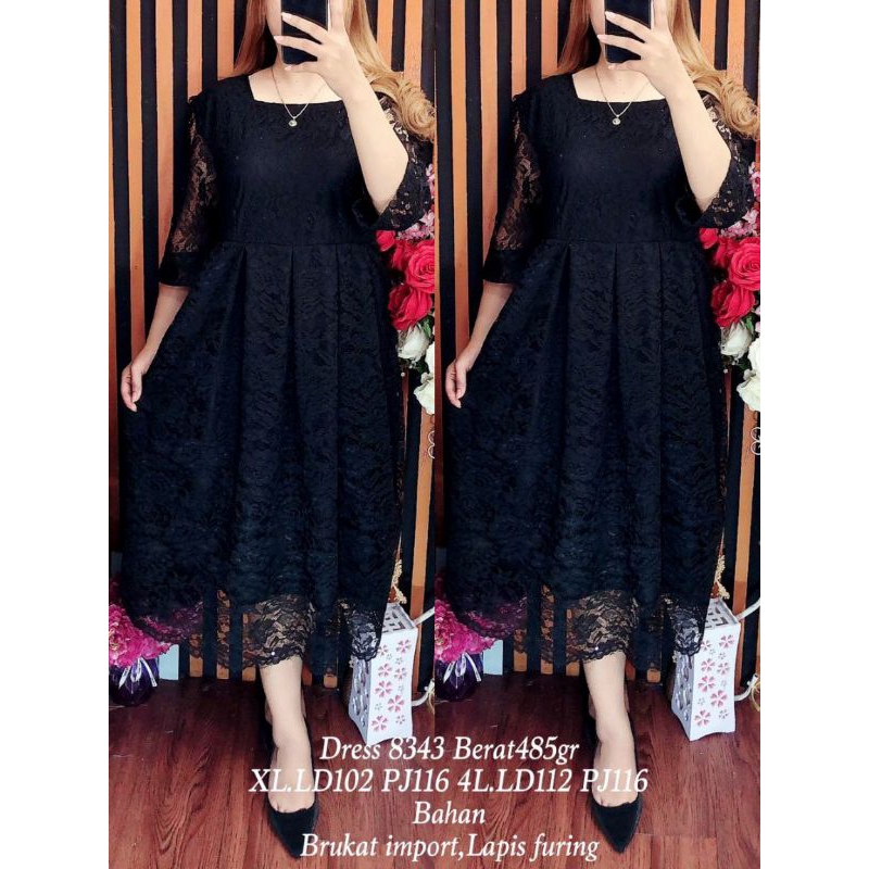 DRESS BRUKAT PUTIH DRESS NATAL BAJU KE GEREJA DRESS PESTA DRESS KEBAYA FYT 83433