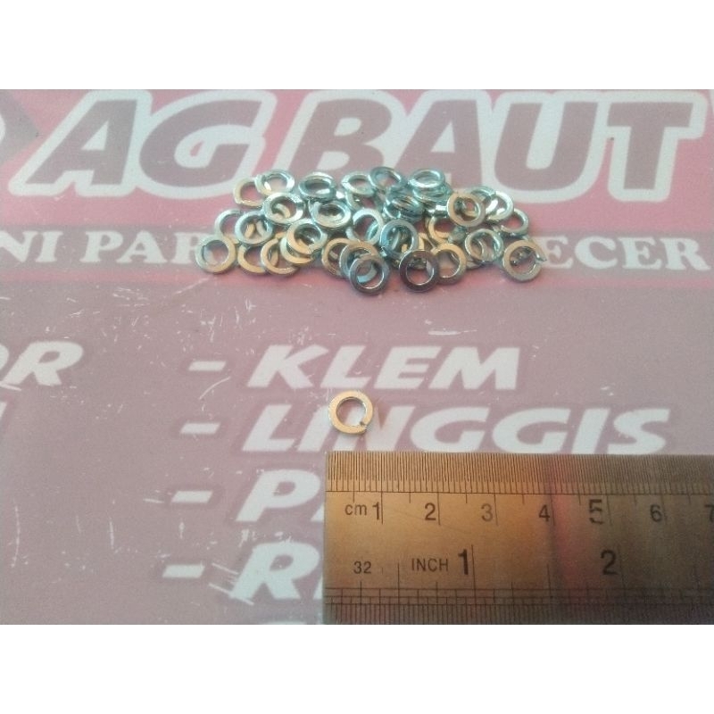 Ring Per / Spring Washer M5 / Ring Ver M5 Galvanis ( Ring Per 8 )