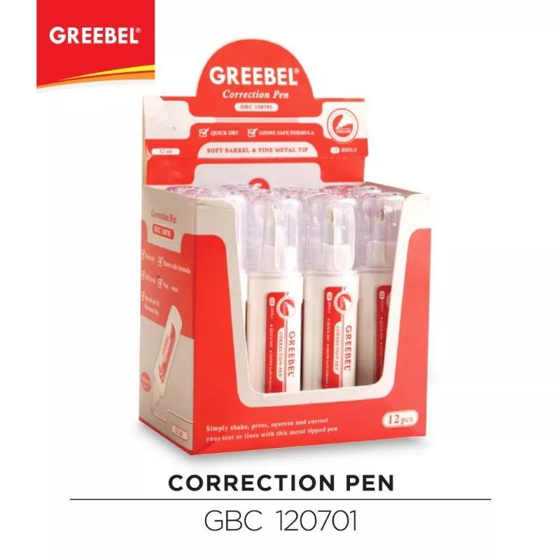

Tip-ex Greebel Correction Pen Tipex Greebel GBC12701