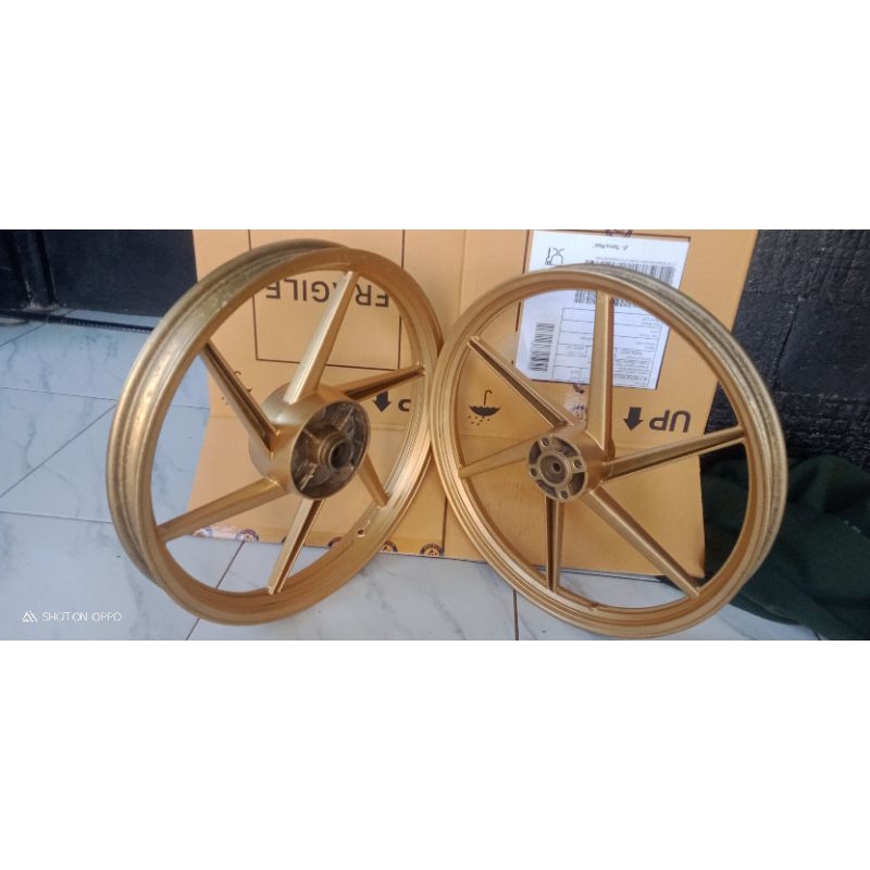 velg pelek racing DEPAN BELAKANG Suzuki smash PNP Shogun