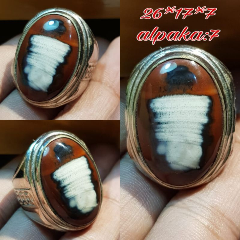 BATU AKIK KARANG NUNGGA MOTIF ANTIK