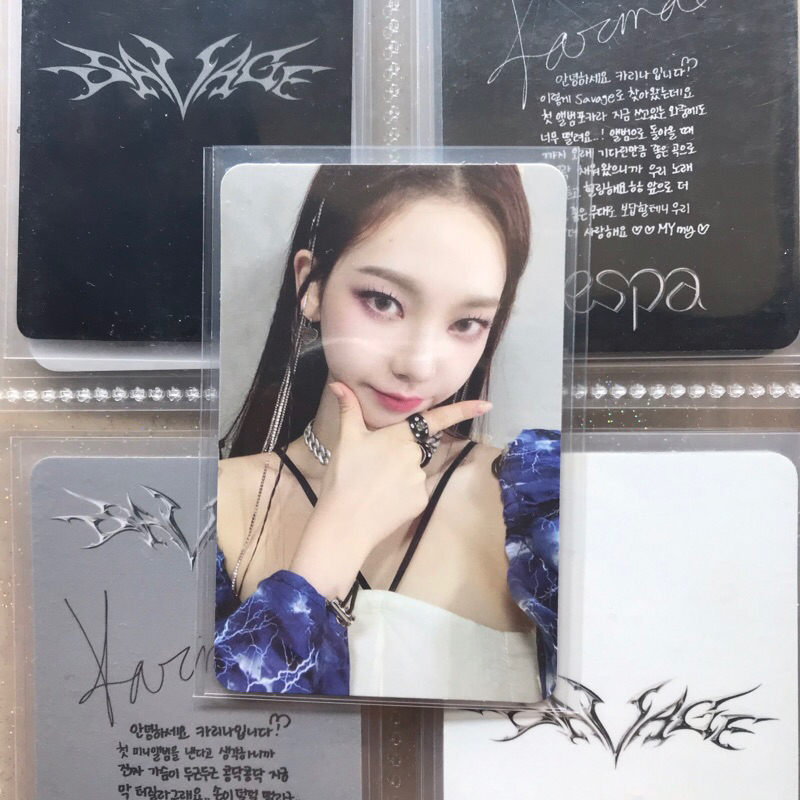 photocard pc karina smcu express aespa ver