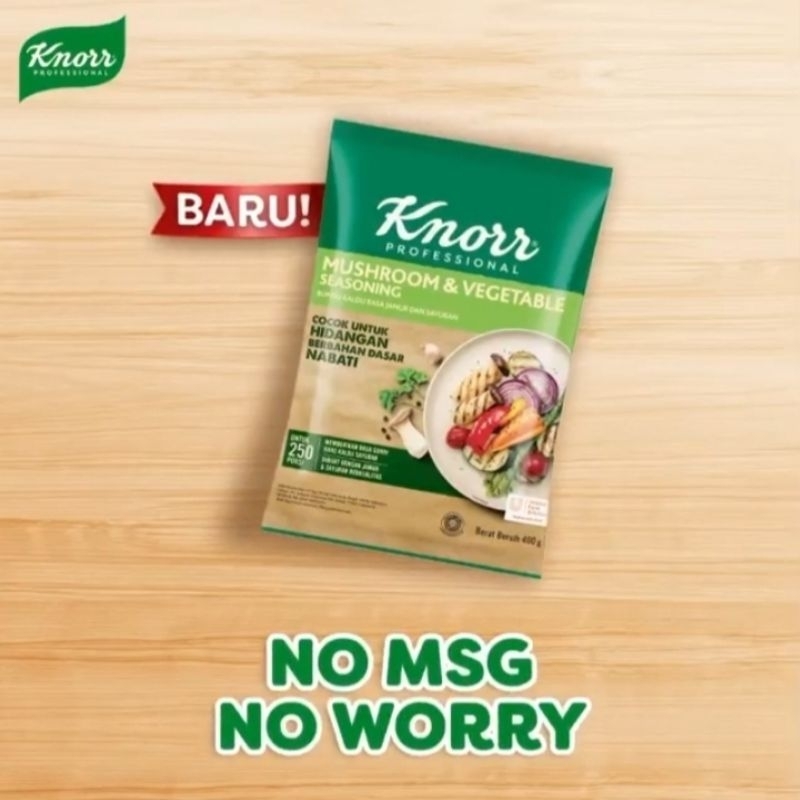 

Knorr Mushroom & Vegetable Seasoning 400gr Kaldu Jamur Non MSG Nabati