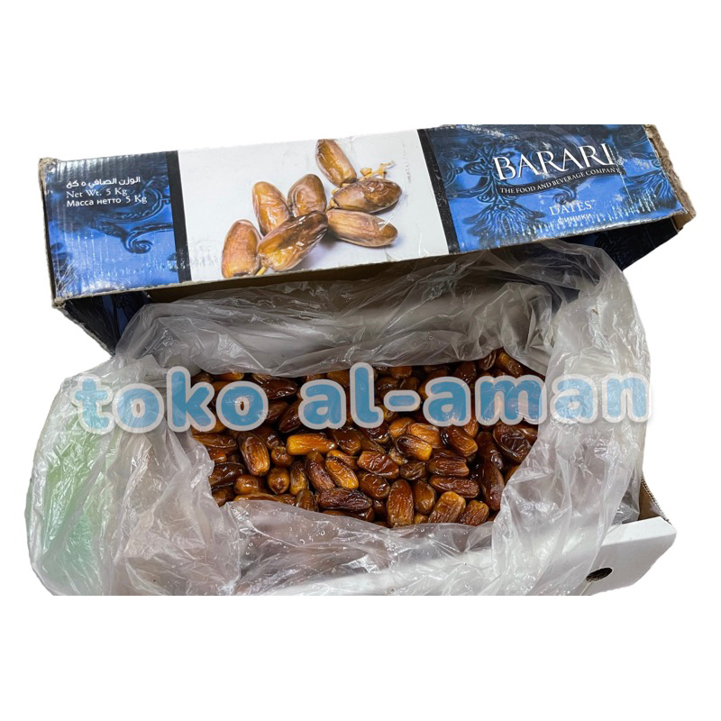 

Kurma Tunis Alger Madu Non Tangkai Barari 5kg