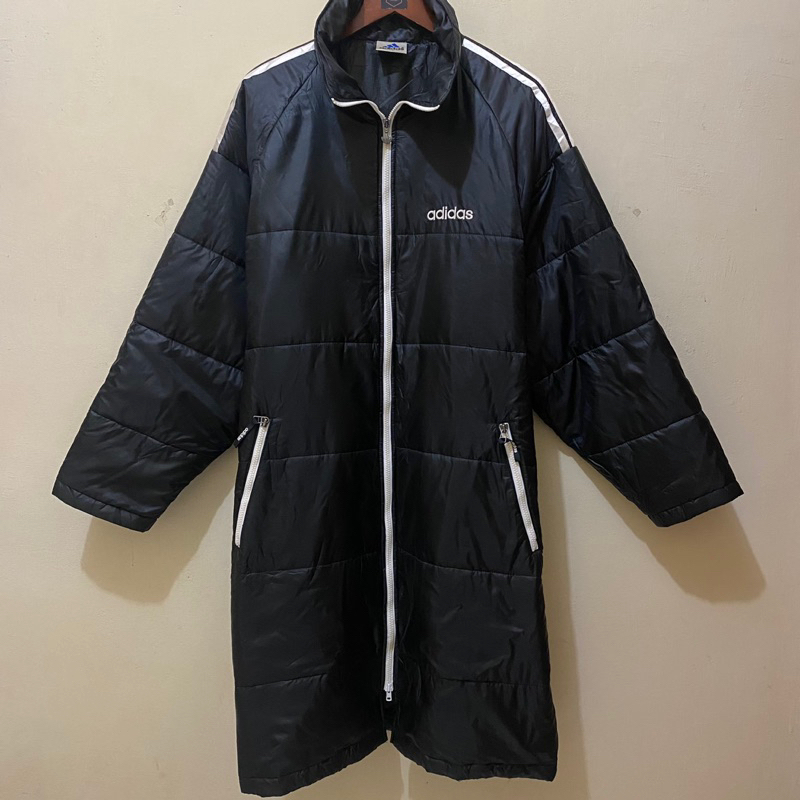 Black Down Long Jacket ADIDAS (by descente)