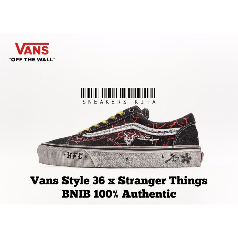 [COLLAB] Sepatu Vans x Stranger Things Style 36 BNIB 100% Authentic 721277