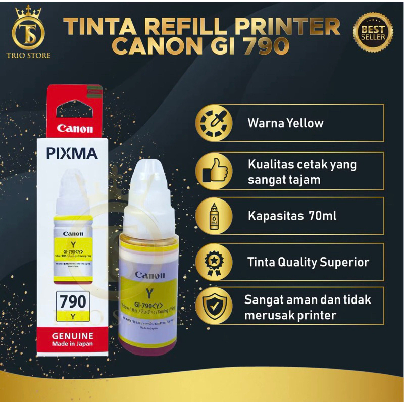 Tinta Canon Gi 790 For Printer G1000 G2000 G3000 G4000 G1010 G2010 G3010