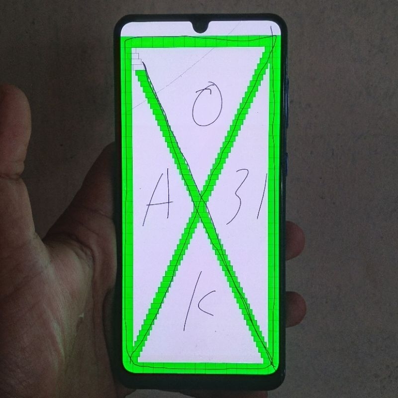 LCD TOUCHSCREEN SAMSUNG A31 A315 ORI COPOTAN MINUS GLASS RETAK SEGARIS