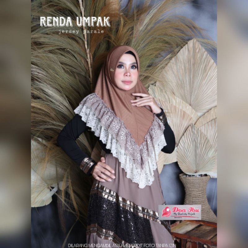 KHIMAR SABIT RENDA 2 ORI BY DOA IBU