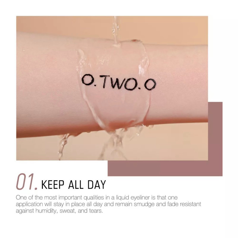 O.TWO.O Eyeliner Liquid Waterproof Long Lasting (A/B)