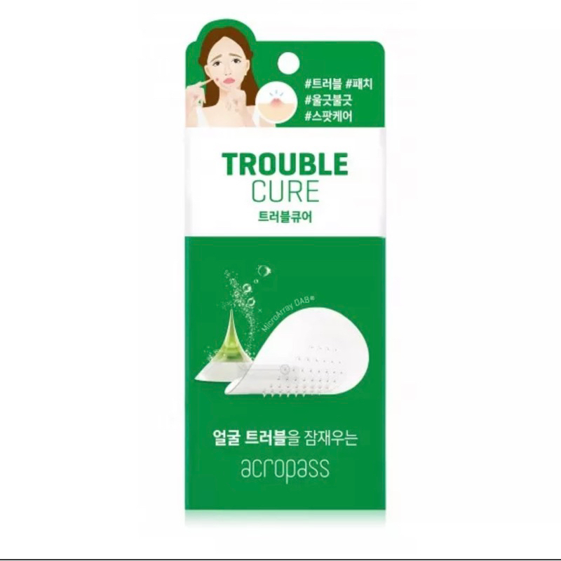 ACROPASS - Trouble Cure (skin cleanser 6ea + trouble cure 6 patches) sticker jerawat pimple patch