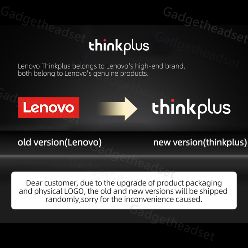 Lenovo Thinkplus LP40 PRO TWS Earphone True Wireless Bluetooth  Headset Mini Earbuds TWS Noise Reduction Mendukung Android/IOS