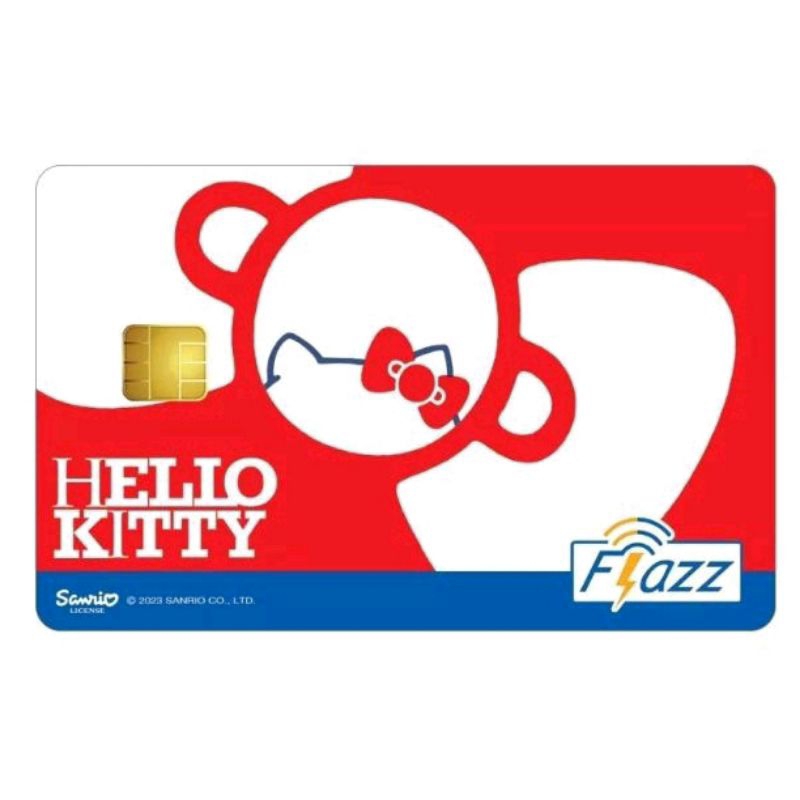 Kartu Flazz BCA Edisi Spesial HELLO KITTY PITA MERAH Berlogo Baru (Gen 2) Support NFC dan Mobile BCA