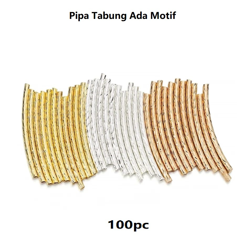 Pipa Tabung Tipis Melengkung Halus Model Ada Motif Harga/100Pc