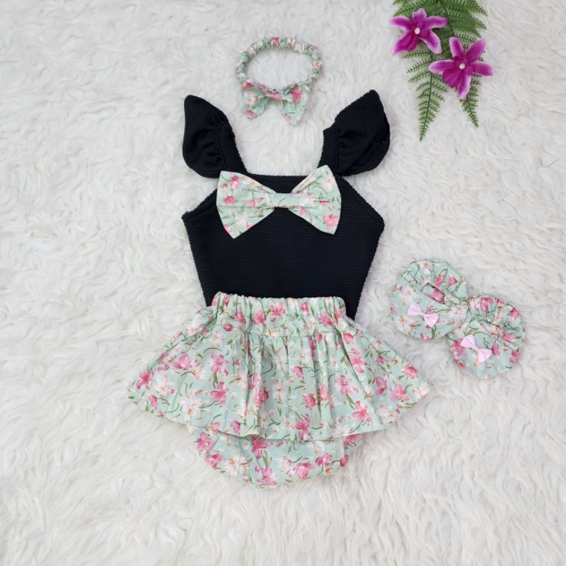 Set Rok Jumper Pita *flower* babygirl