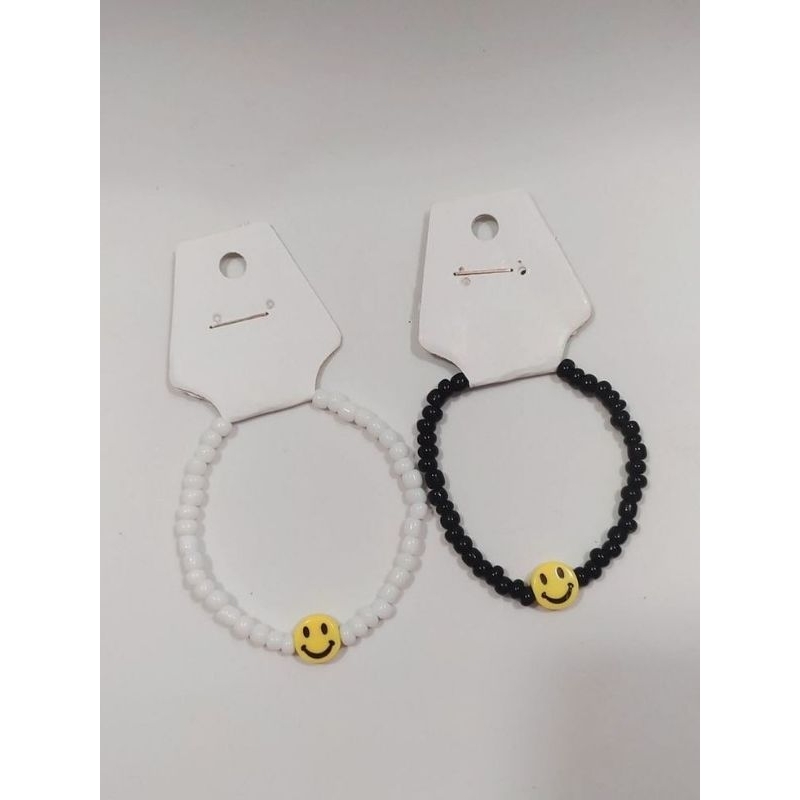 GELANG MANIK MANIK SMILE HITAM PUTIH