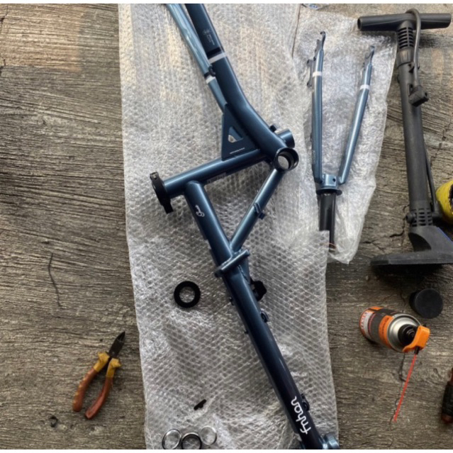 frame Fnhon gust biru discbrake