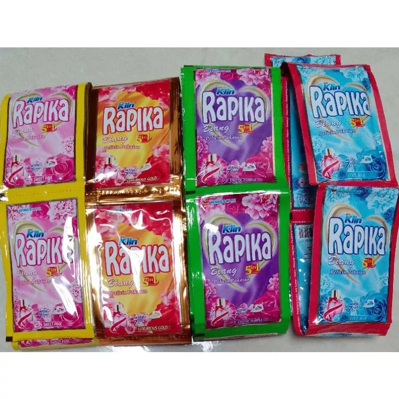 ARJUNA RAPIKA Biang Sachet / Rapika Pelicin Pakaian Sachet 8ml Renceng isi 12pcs WINGS