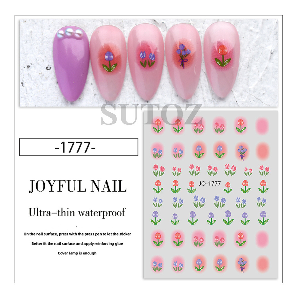 TAO Stiker Kuku Nail Art Sticker Joyful Nail Series