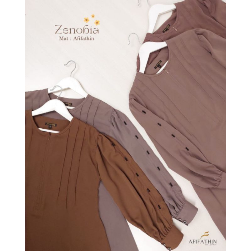 Gamis Abaya Longgar Khimar Pet nonpet ZENOBIA