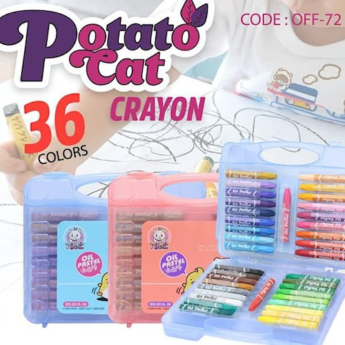 

New Product Potato Cat Crayon 36 Warna