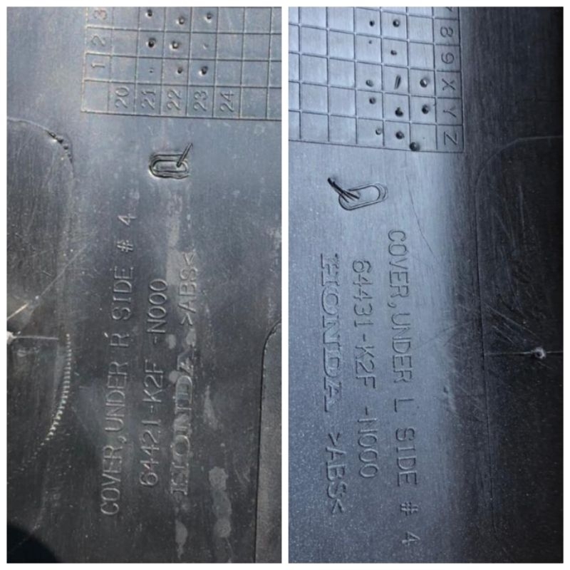 Cover under bordes bawah kanan kiri scoopy prestige 2021 hijau doff dop original