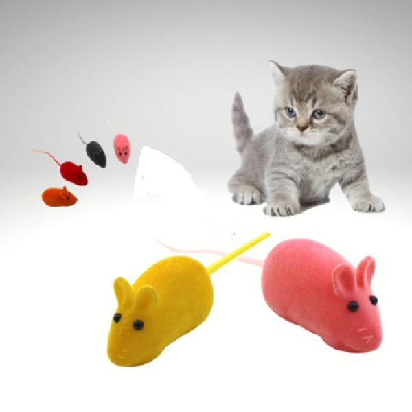 Mainan Kucing Interaktif Bentuk Tikus Bunyi CitCit Cat Toys