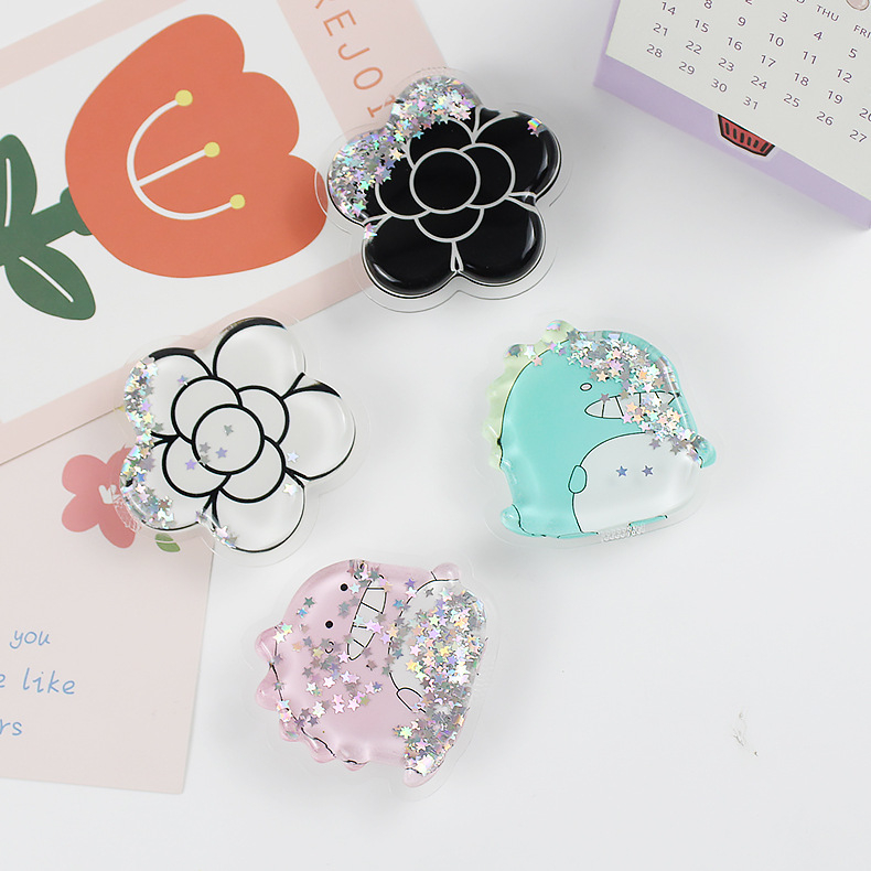 Pop Socket Water Glitter Karakter Aksesoris HP Phone Holder Cute AH077- XOBOX