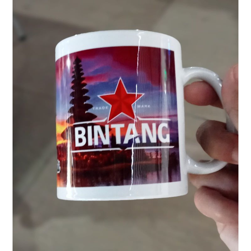 mug bir bintang beer bali minuman gelas keramik