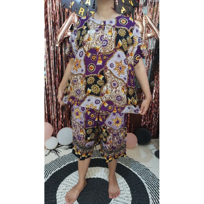 setelan Kulot kencana ungu