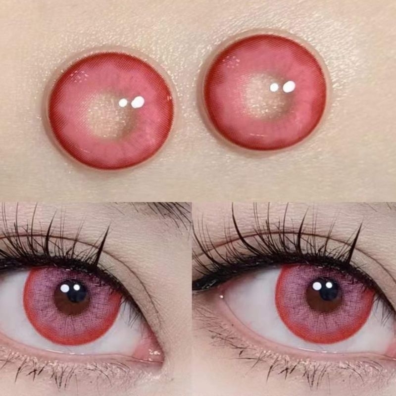 [Ready] Softlens Cosplay Salty Pink Bisa Minus Dgugulens