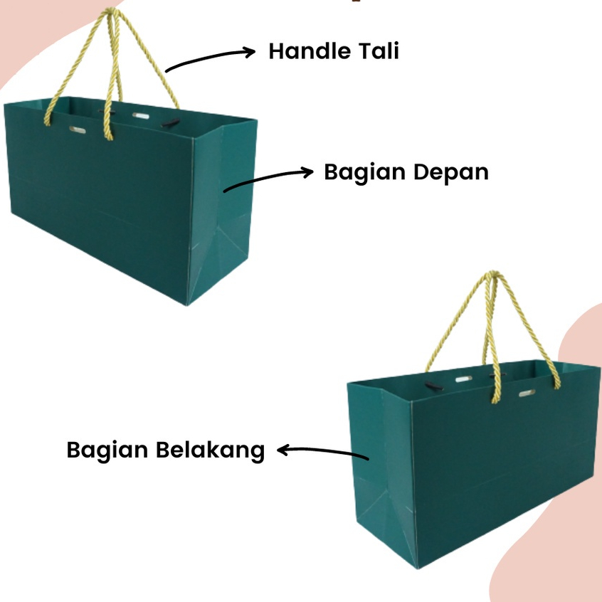 Tas Hampers / Paper Bag Polos / Paper bag Tebal / Tas Kado Souvenir / Tas Hampers / Tas Kado | JA01-JA06