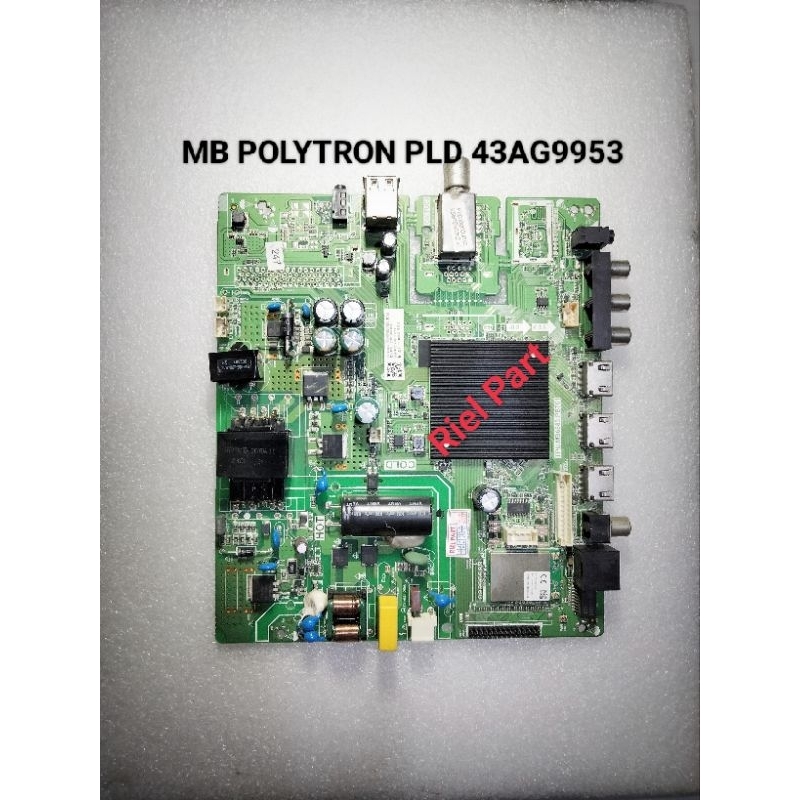 MB MAINBOARD MOBO MODULE MOTHERBOARD MESIN TV LED SMART POLYTRON PLD43AG9953 PLD 43AG9953 43AG - 43B