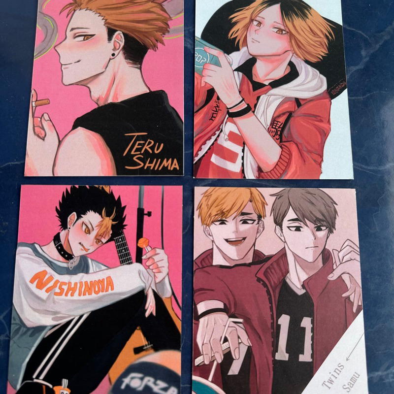 set artprint haikyuu preloved animerch fanmerch