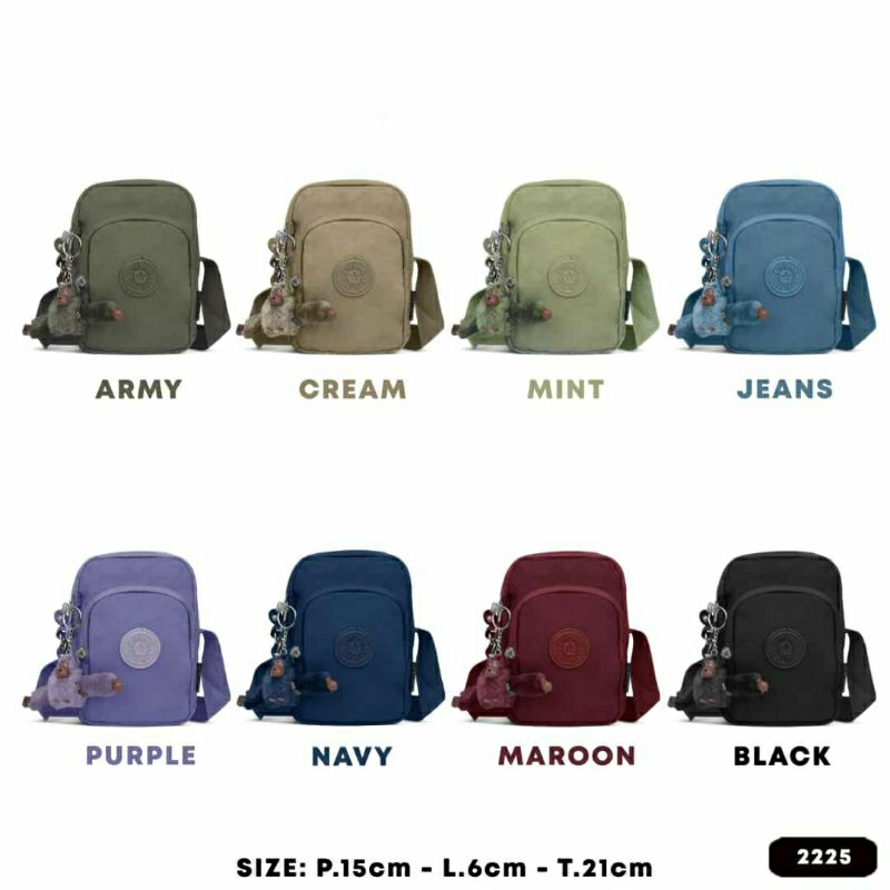 TAS WANITA TAS KP 2225 BAHAN NYLON TAS SELEMPANG WANITA TAS WANITA IMPORT TERBARU BEST SELLER BISA BAYAR DITEMPAT.!!!!