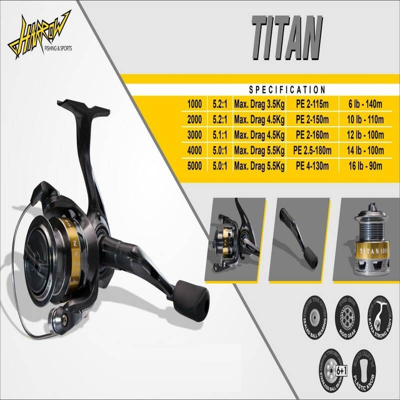 Reel SPINNING HARROW TITAN