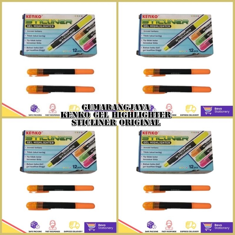 

KENKO GEL HIGHLIGHTER STICLINER ORANGE ORIGINAL