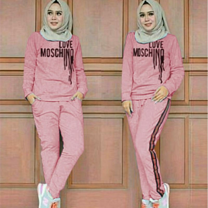 Set Training Mochi, SETELAN TRAINING OLAHRAGA MODIS OOTD FIT L-XL LD 100 BAHAN BABYTERRY TERMURAH OOTD KEKINIAN TERLARIS